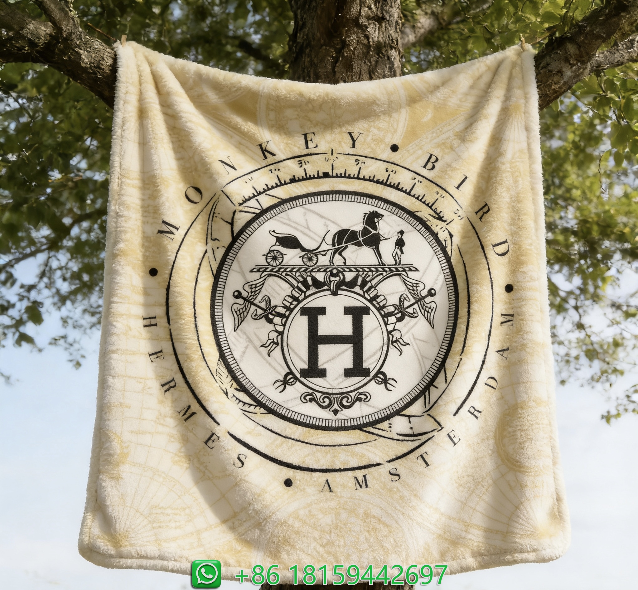 Hermes Throw Blankets